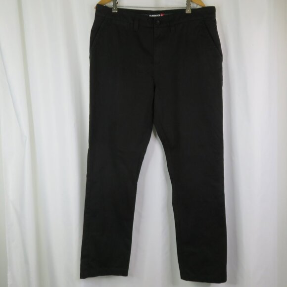 Quiksilver Other - Quiksilver Chinos Pants Black Mens 36 x 31 Cotton Twill Slacks Straight Leg